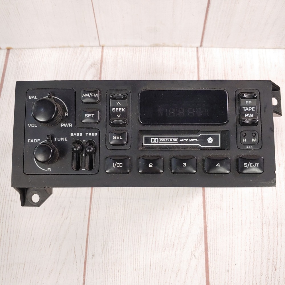 UNTESTED - Chrysler P56038933AB AM/FM Cassette Radio - Dolby B NR Auto Metal RAS